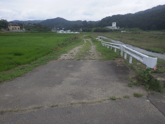 川袋橋から（堤防除草完了）